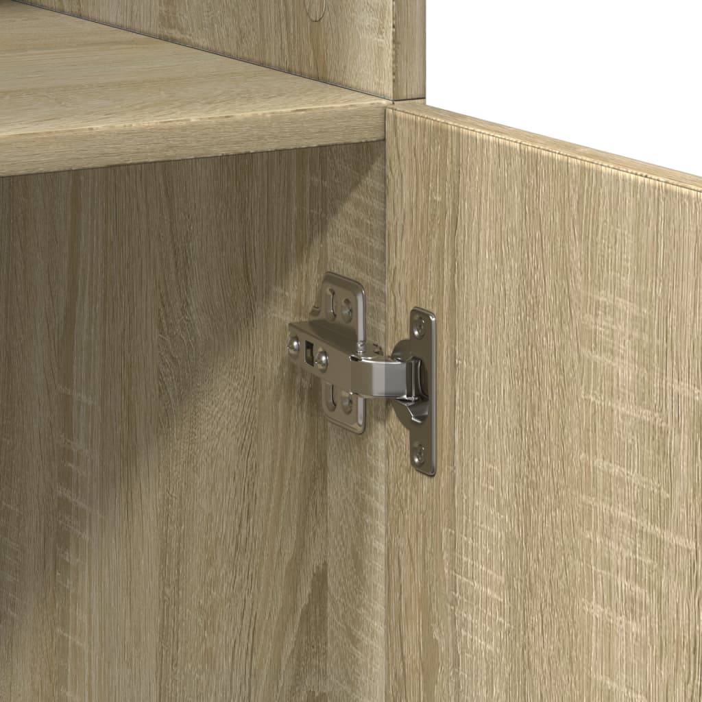 Highboard Sonoma Oak 80x42.5x185 cm Engineered Wood